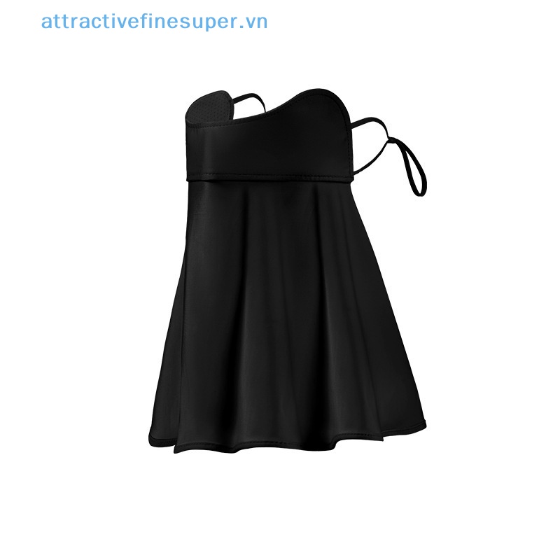 Afs Khẩu Trang Che Mặt Và Cổ Chống Tia UV Bằng Lụa Lạnh Bảo Vệ Tai Khi Lái Xe Dành Cho Bạn Nữ