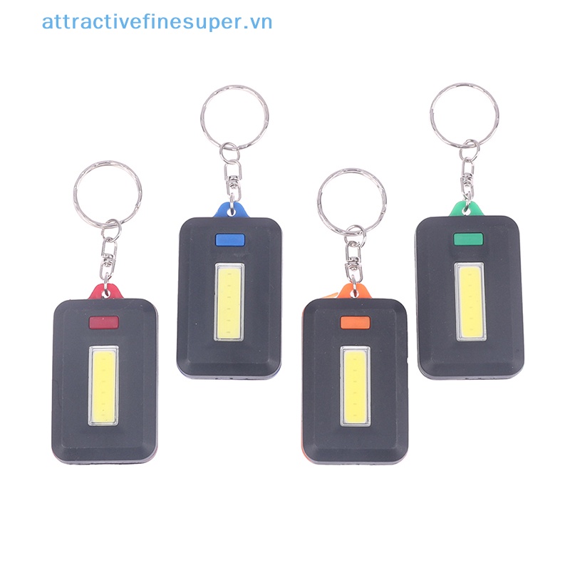 1 Đèn Pin Mini COB Có Móc Khóa Tiện Lợi