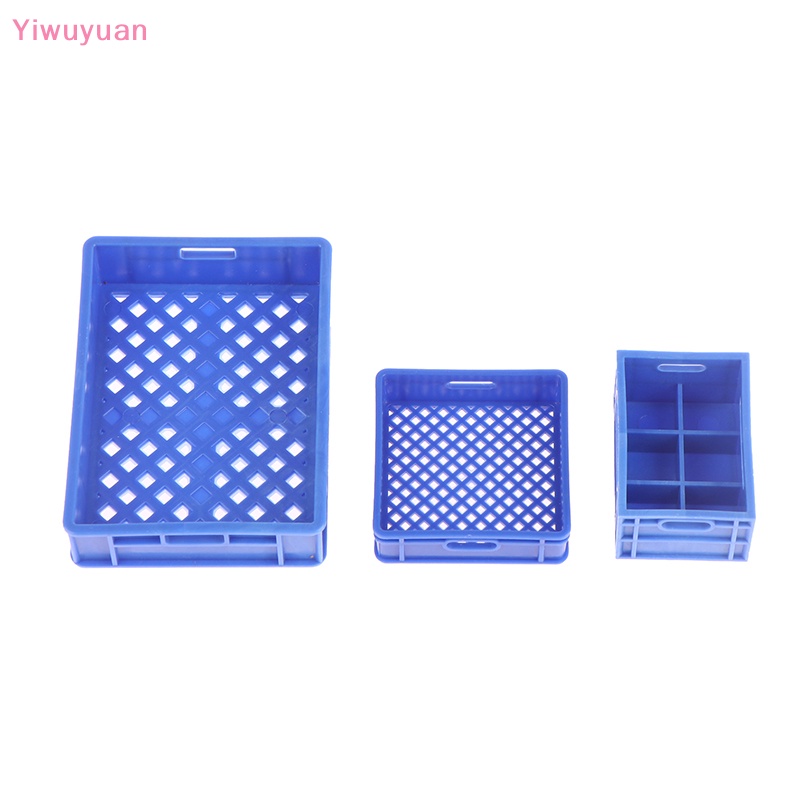 Bộ 3 Giỏ Đan Tay Bằng Nhựa Đựng Rau Củ Quả Trang Trí Nhà Búp Bê Mới