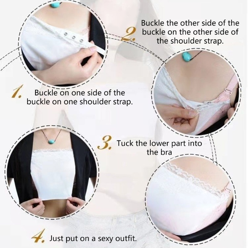 Set 6 Áo Lót Ren Có Kẹp Áo Ngực Tàng Hình Cho Nữ