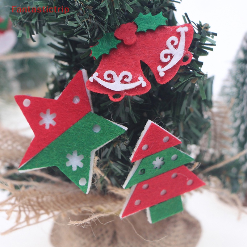 Set 10 Đồ trang trí Vớ / Ông Già Noel / Người Tuyết / Chuông / Găng Tay Trang Trí Nhà Búp Bê Mới