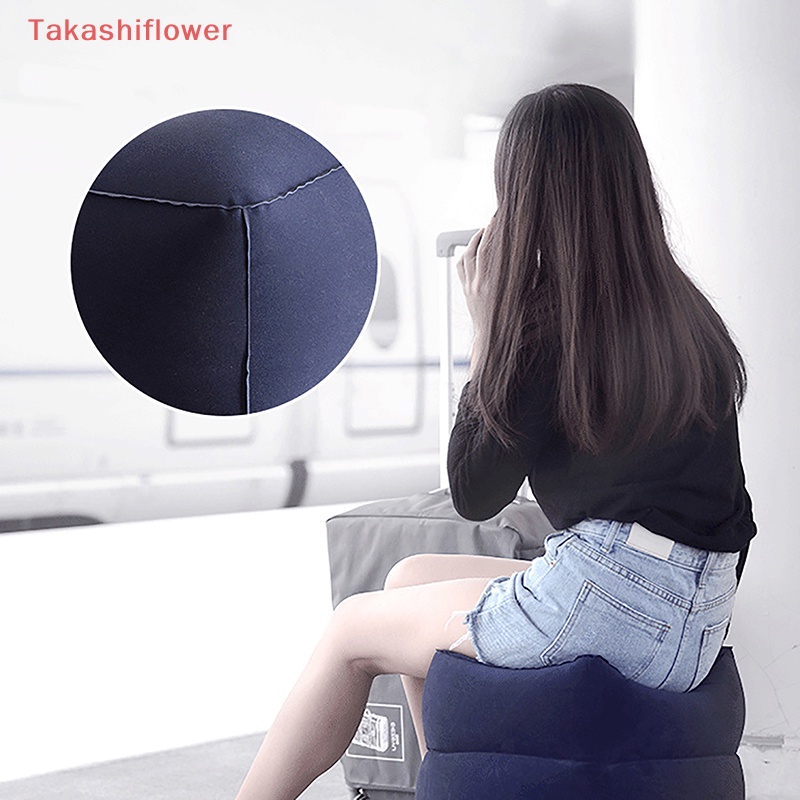 Gối Kê Chân Bơm Hơi Dài Có Thể Điều Chỉnh Chiều Cao Tiện Dụng Khi Đi Du Lịch