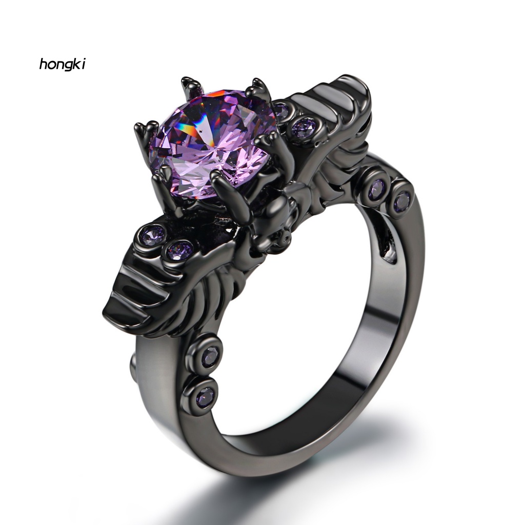 Nhẫn HìNh ĐầU Lâu ĐíNh Đá Zircon Giả ThờI Trang Cho Nữ