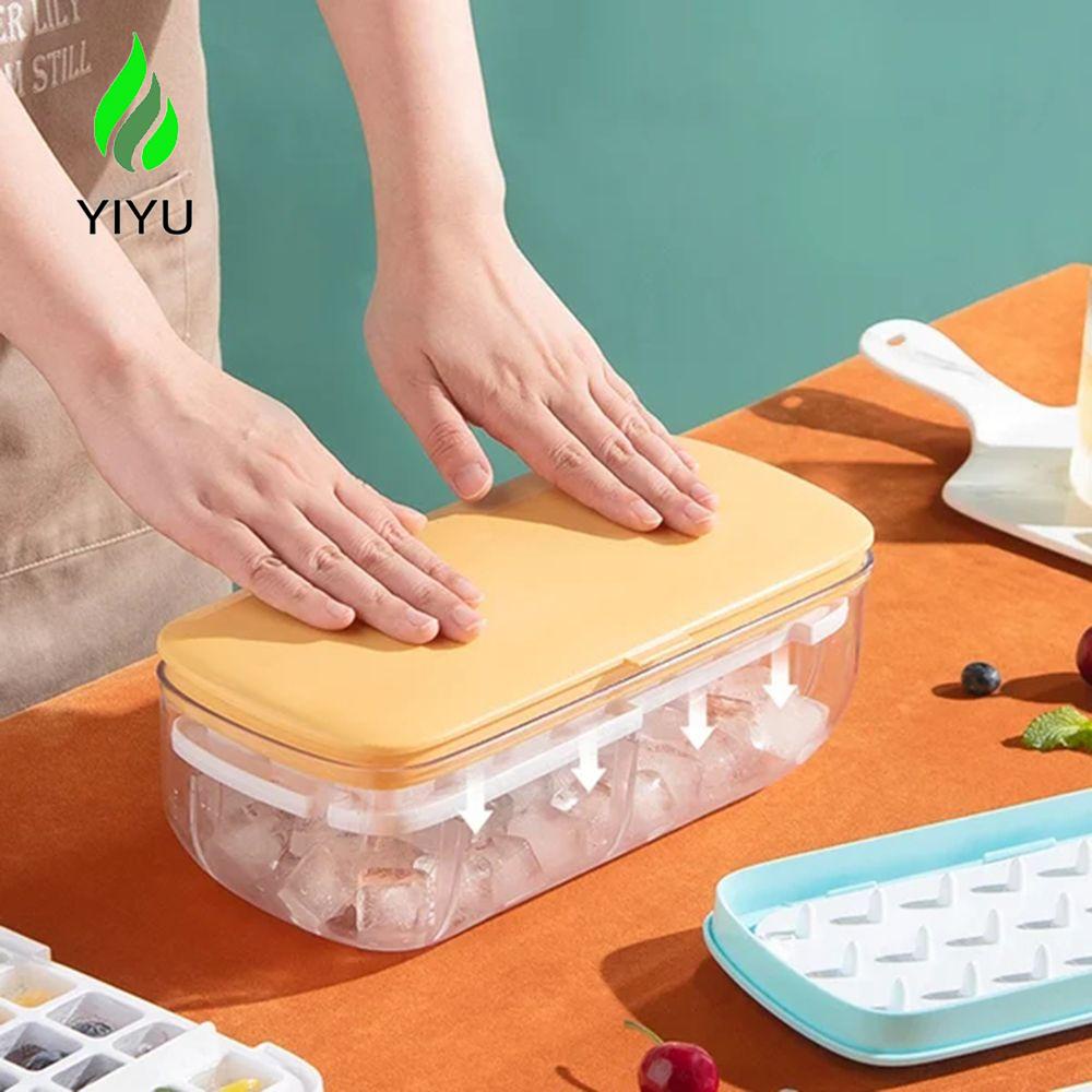 YIYU Khuôn Làm Đá Bằng Silica gel Sức Chứa Lớn Dễ Làm Sạch Tiện Dụng