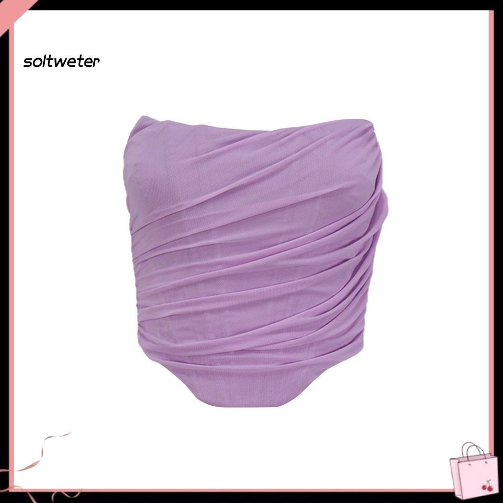 Áo Croptop Sát Nách Phối Lưới Phong Cách Quyến Rũ