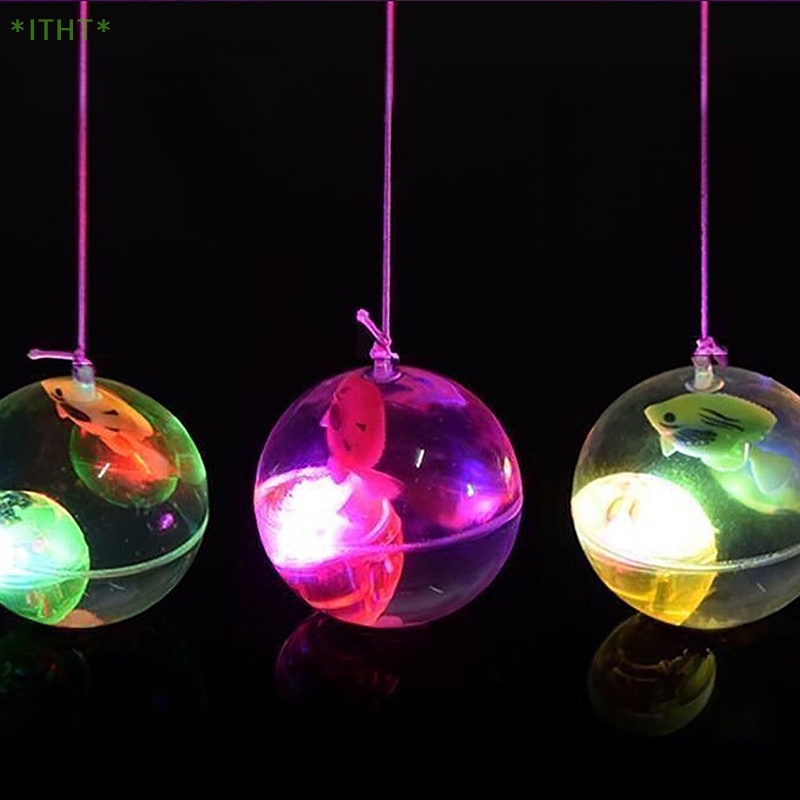 1 Quả Bóng Nảy Đàn Hồi Có Đèn LED Phát Sáng Nhiều Màu Cho Bé Mới