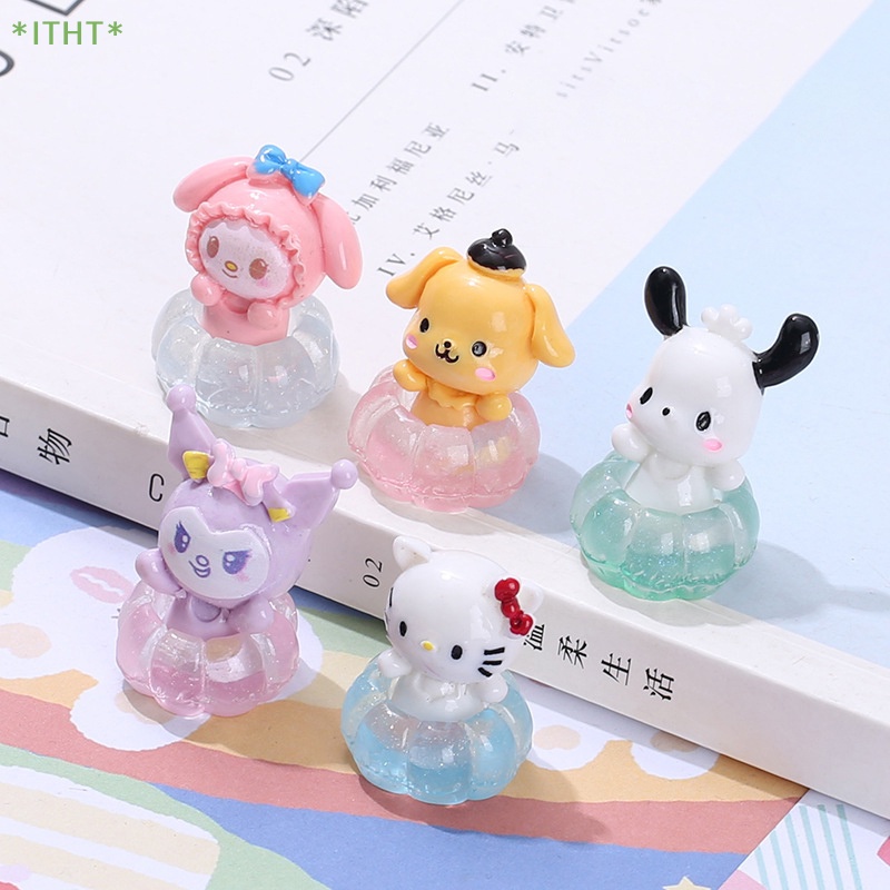 1 Vòng Phao Bơi mini Bằng Nhựa Phát Quang Trang Trí Nhà Búp Bê Mới