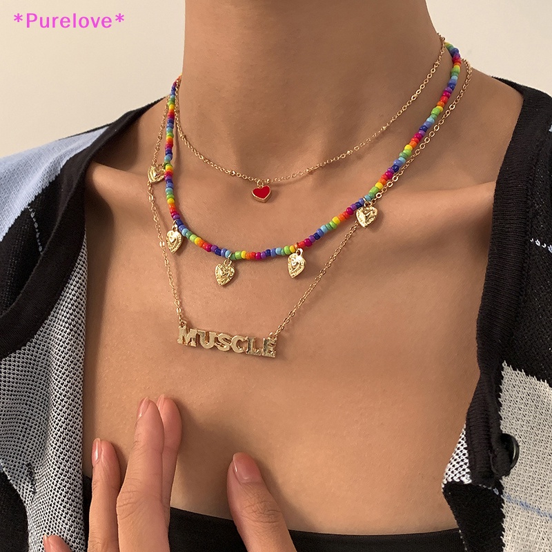 Dây Chuyền Nhiều Lớp Đính Hạt Ngọc Trai Phong Cách Bohemian Thời Trang Dành Cho Nữ Mới