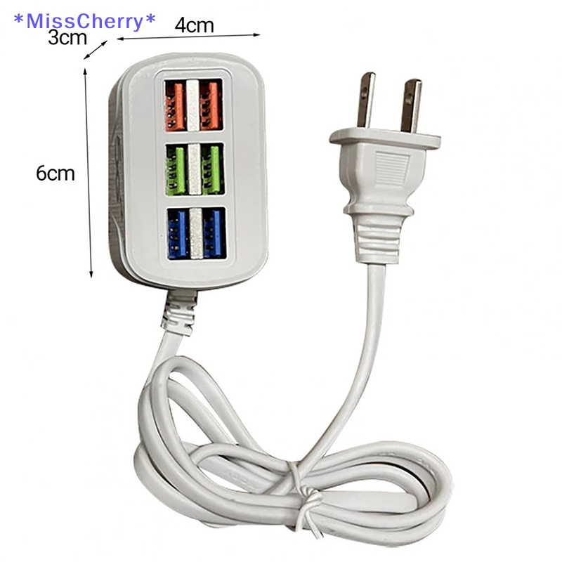 Bộ Chia 6 Cổng Sạc USB Mini Chất Lượng Cao Mới
