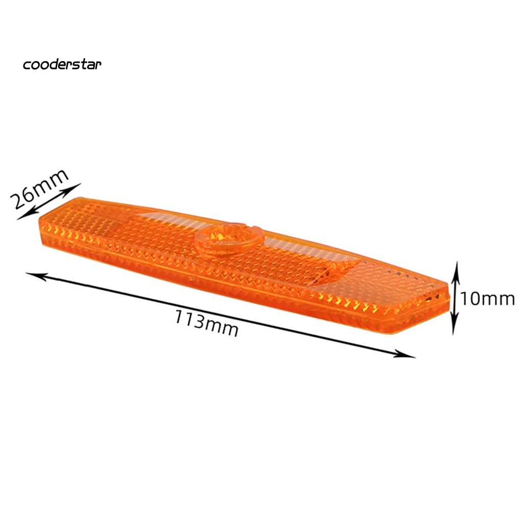 Tấm Phản Quang Cảnh Báo Viền Nhựa Độ Ổn Định Cao Chống Rỉ Sét Cho Xe Đạp