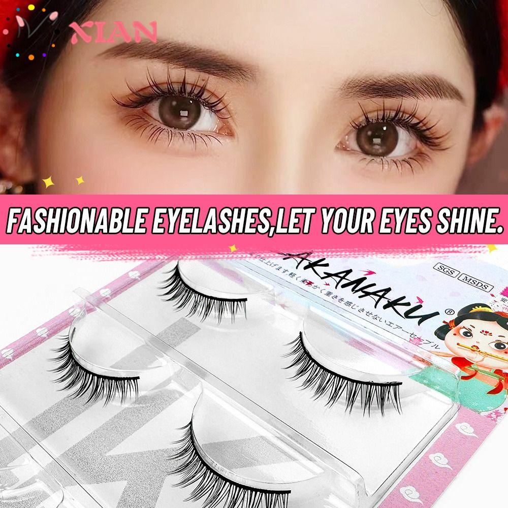 XIANTIN Lông Mi Giả Thân Trong Suốt Siêu Nhẹ Trang Điểm Tự Nhiên