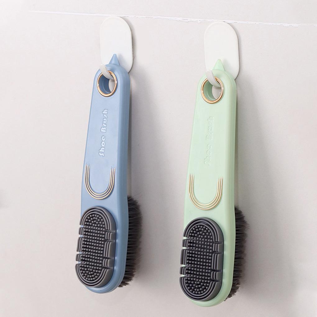 Bàn Chải Cao Su Silicon Mềm Hai Mặt Dùng Để Vệ Sinh Giày Dép / Quần Áo