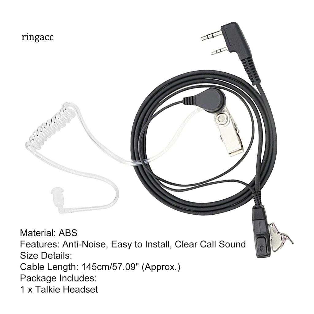 Tai Nghe RGA Walkie Talkie Chuyên Nghiệp Chống Ồn Chống Nhiễu Âm Thanh Trong Suốt