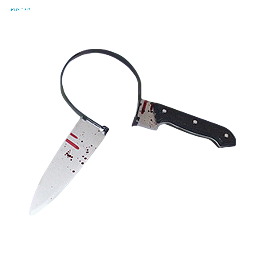 Băng Đô Cài Tóc Hình Dao Nhựa Co Giãn Vui Nhộn