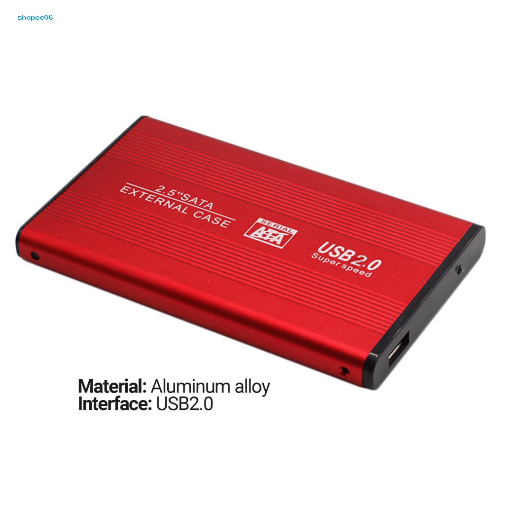 Vỏ Ổ Cứng Ngoài PEMG PEMG Bằng Hợp Kim Nhôm Chống Mòn / Bụi Bẩn / Mòn 25 Inch USB 20 25 Inch