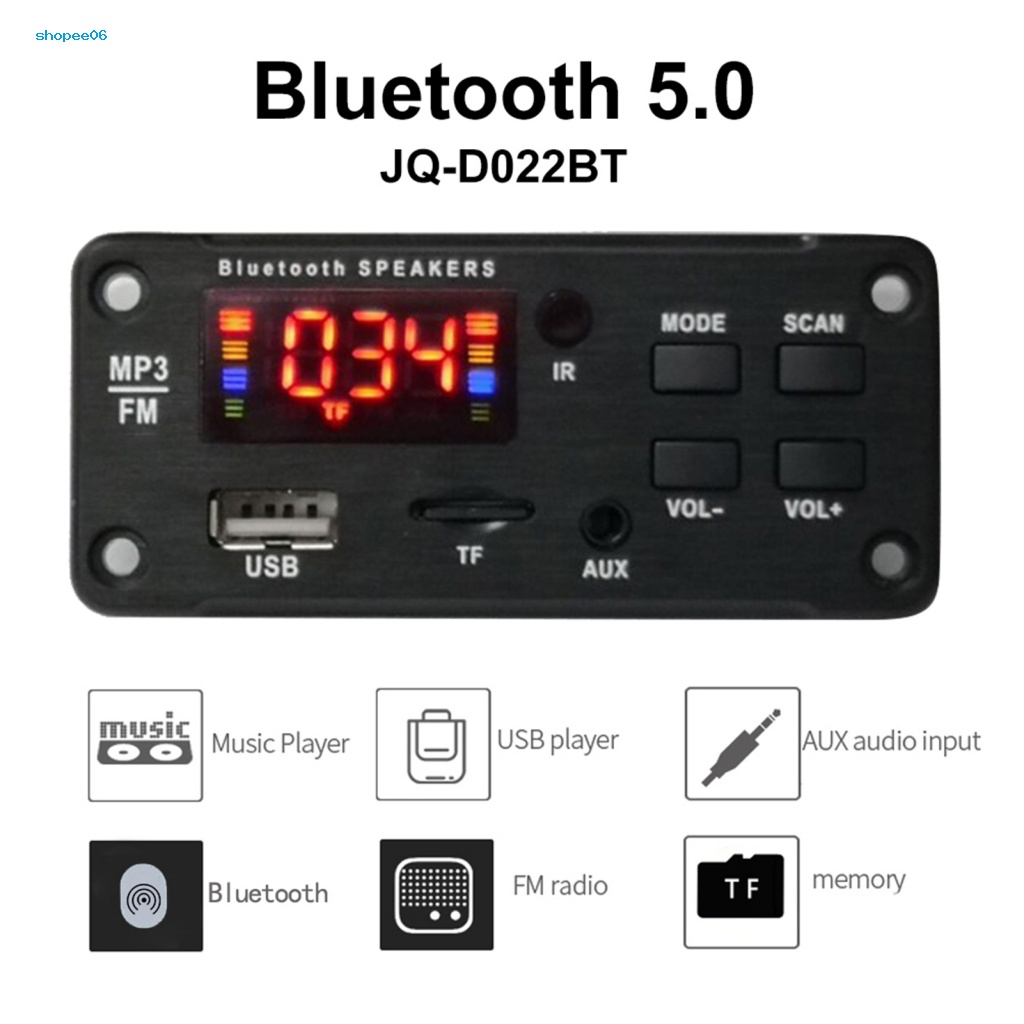 Bảng Mạch Giải Mã Bluetooth PEMG JQ-D022BT Độ Nhạy Cao 50 Chuyên Dụng