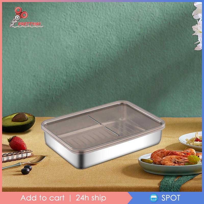 Hộp Đựng Bánh Mì Có Nắp Đậy Dùng Cho Tủ Lạnh / Du Lịch / Văn Phòng