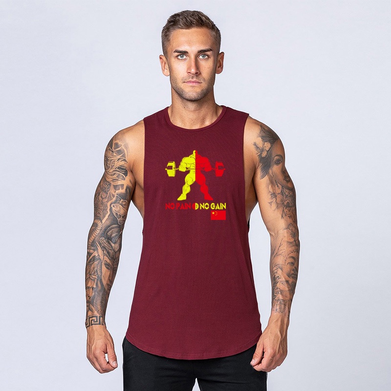 Áo Thun Thể Thao Ba Lỗ Vải Cotton Thời Trang 2023 Cho Nam