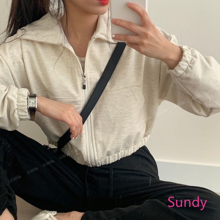 Áo Khoác Cardigan Phối Khóa Kéo Đơn Giản Thời Trang Mùa Thu Cho Nữ Có Size Lớn