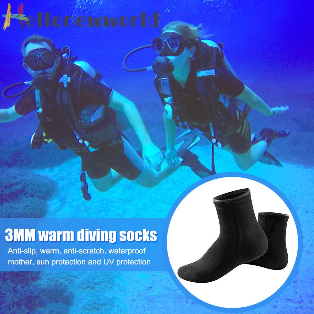 Vớ Đi Biển Bằng Neoprene Gọn Nhẹ Chống Trượt Giữ Ấm Mùa Đông Cho Nam Nữ