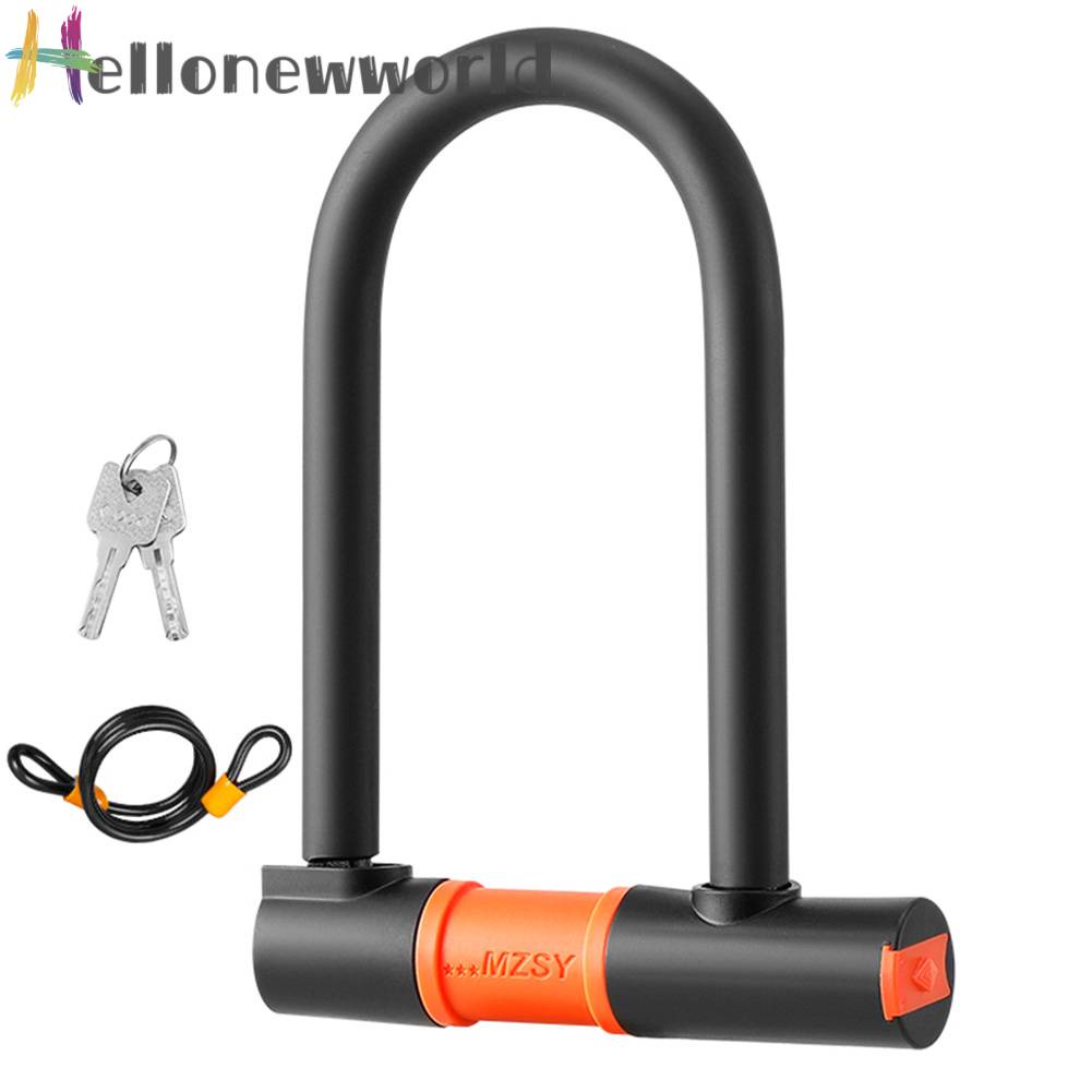 Ổ Khóa Chữ U Chống Trộm Kèm 2 Chìa Khóa Dành Cho Xe Máy / Xe Đạp