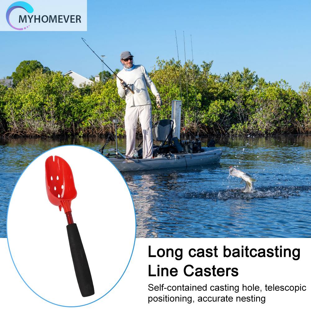 Muỗng Múc Mồi Câu Cá Cán Dài Chống Trượt Trọng Lượng Nhẹ