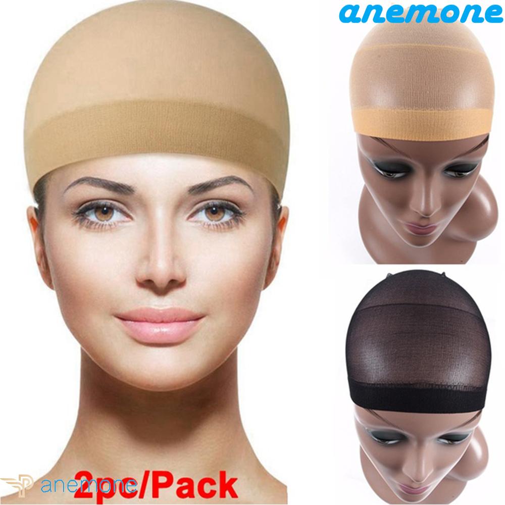 ANEMONE Bộ 2 Lưới Búi Tóc Màu Nâu / Đen / Nâu Vô Hình Tiện Dụng