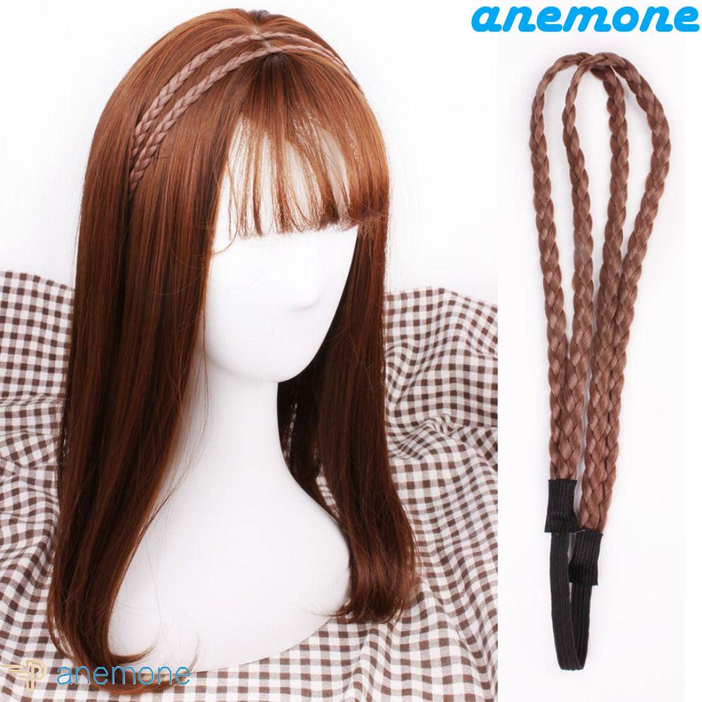 ANEMONE Băng Đô Bện Sợi Tổng Hợp Không Đường May Dễ Điều Chỉnh Phong Cách Bohemian Cho Nữ