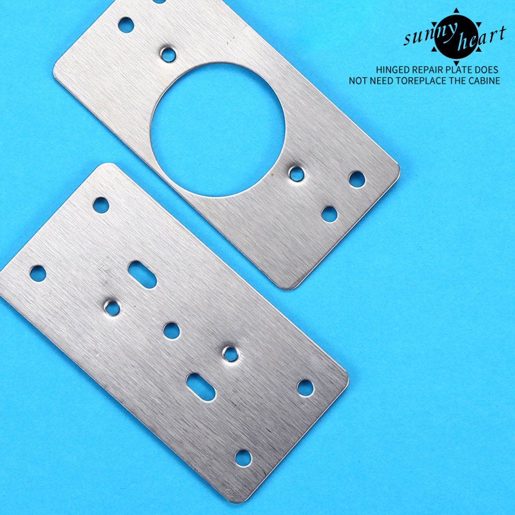 Bản Lề Bằng Thép Không Gỉ Nhiều Lỗ Chống Rỉ Dễ Lắp Đặt Kèm Ốc Vít Gắn Cho Tủ Quần Áo