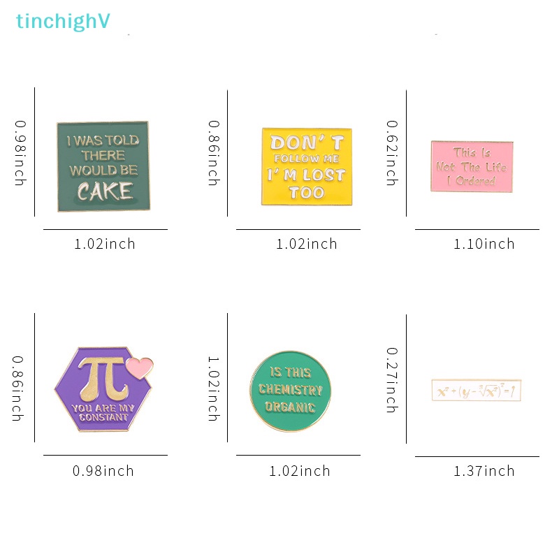 [TinchighV] Ghim Cài Áo Ba Lô Bằng Hợp Kim Tráng Men Hình Học Thiết Kế Tinh Tế [Mới]