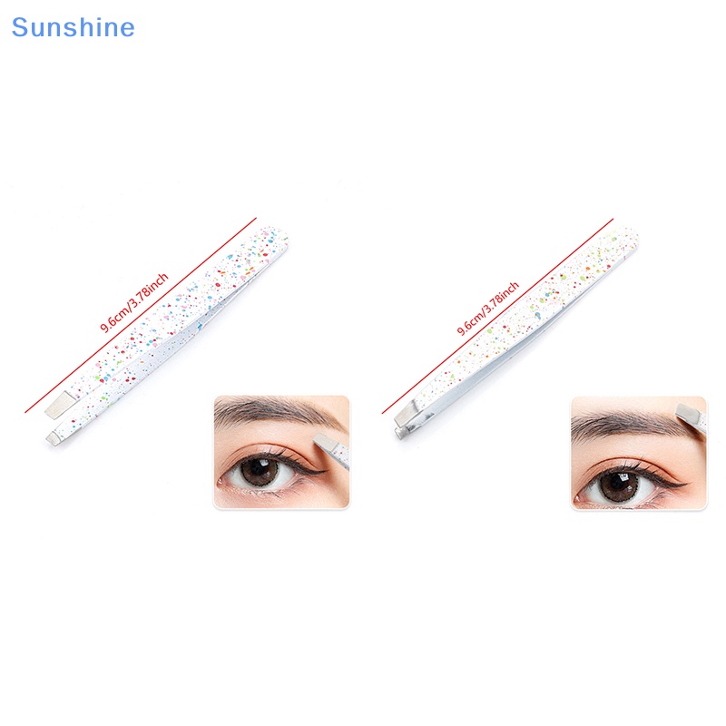 1 Nhíp Tỉa Chân Mày Bằng Thép Không Gỉ Nhiều Màu Sắc