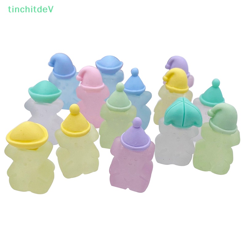 [TinchitdeV] Set 2 Đồ trang trí Gấu Hoạt Hình Phát Sáng Trang Trí Tiểu Cảnh / Nhà Búp Bê Thu Nhỏ [Mới