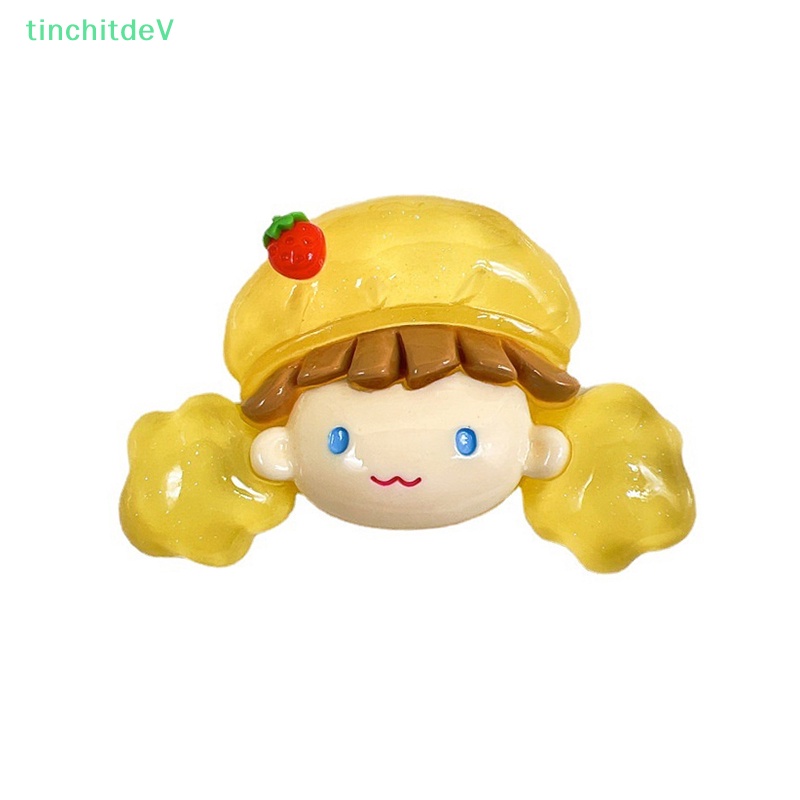 [TinchitdeV] 1 Kẹp Tóc Nhựa Resin Phát Quang Hình Cô Gái Đáng Yêu DIY Cho Sổ Lưu Niệm [Mới]