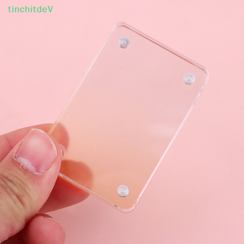 [TinchitdeV] Giá Đỡ Trưng Bày Khung Ảnh Thẻ Từ Tính Bằng Acrylic Trong Suốt Sáng Tạo Và Dễ Thương [Mới]