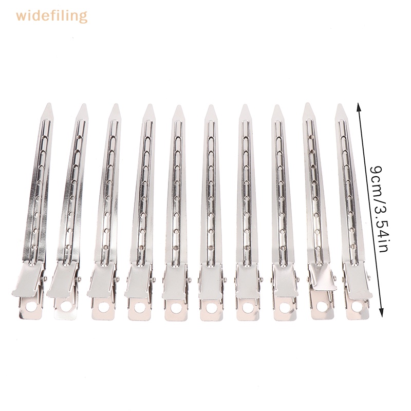 Set 10 Kẹp Tóc Tạo Kiểu DIY Bằng Kim Loại Chuyên Dụng Cho Salon