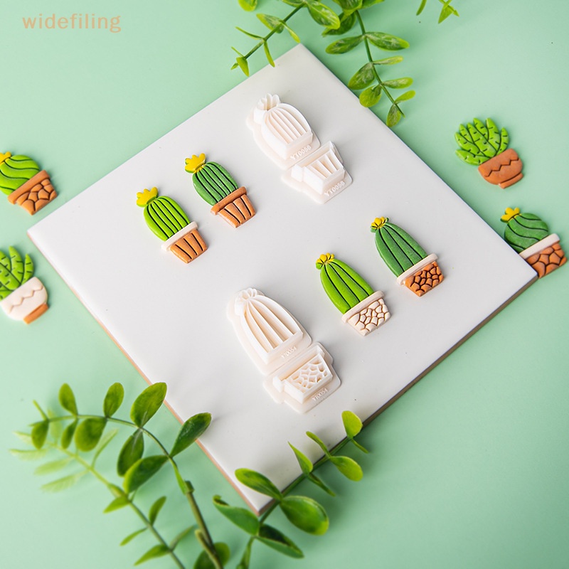 Khuôn Cắt Đất Sét Polymer Mềm Hình Cây Xương Rồng Dùng Làm Trang Sức