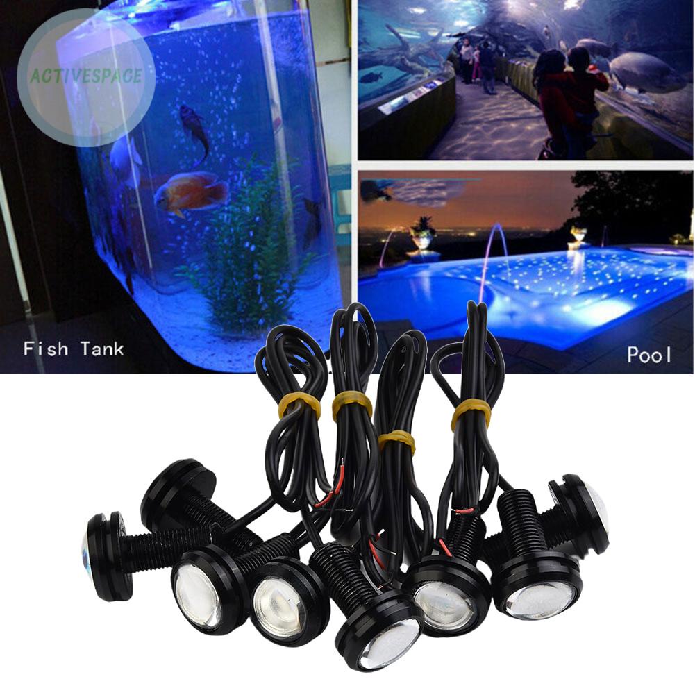 ⚡READYSTOCK⚡LED Fish Tank 300lm Flood beam Lamp 8pcs Boat Waterproof Swimming Pool