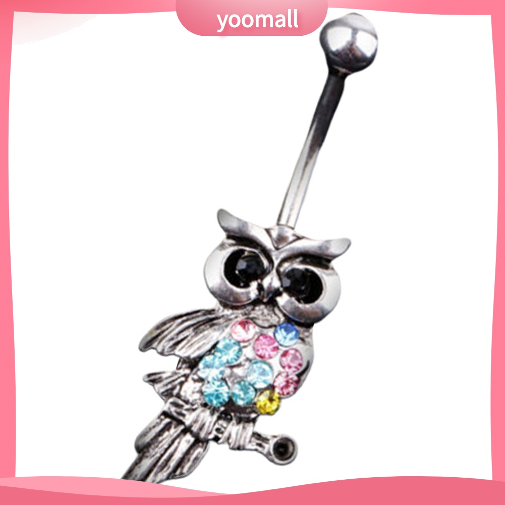 Khuyên RốN HìNh Cú MèO ĐíNh Đá Xinh XắN