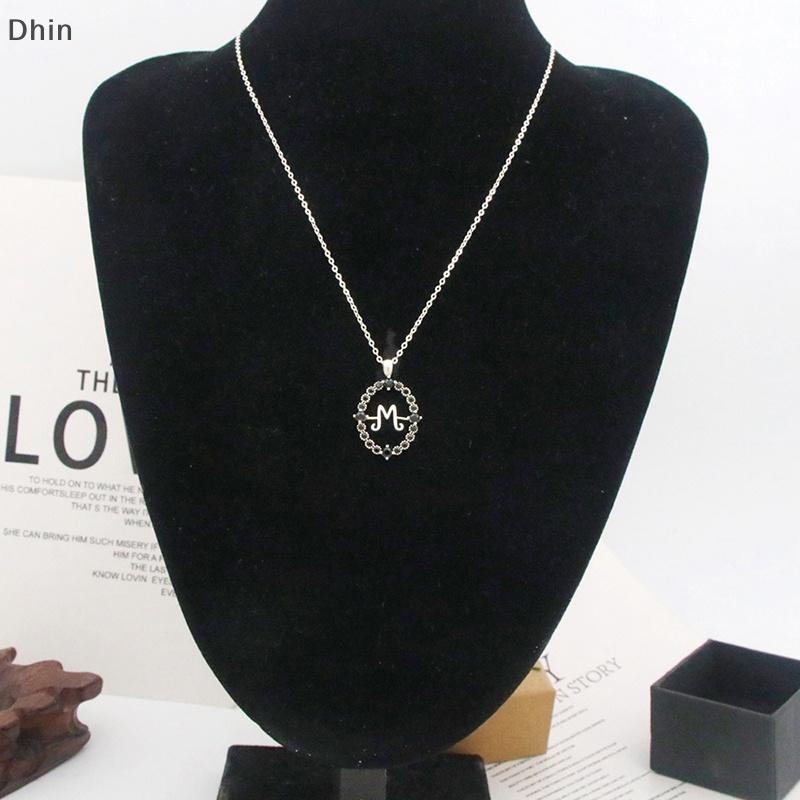 [Dhin] Gothic Wednesday Addams Necklace Talisman Morticia Family Symbol of Connection W M Letter Pendant Jewelry Halloween Party Gift COD