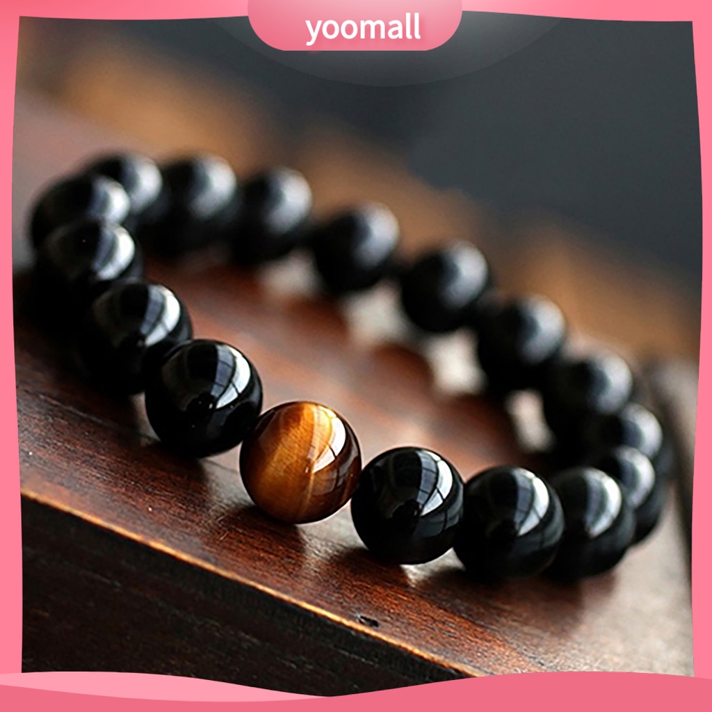 Vòng Tay Chuỗi Hạt Đá Mắt Hổ Tự Nhiên Phong Cách Vintage