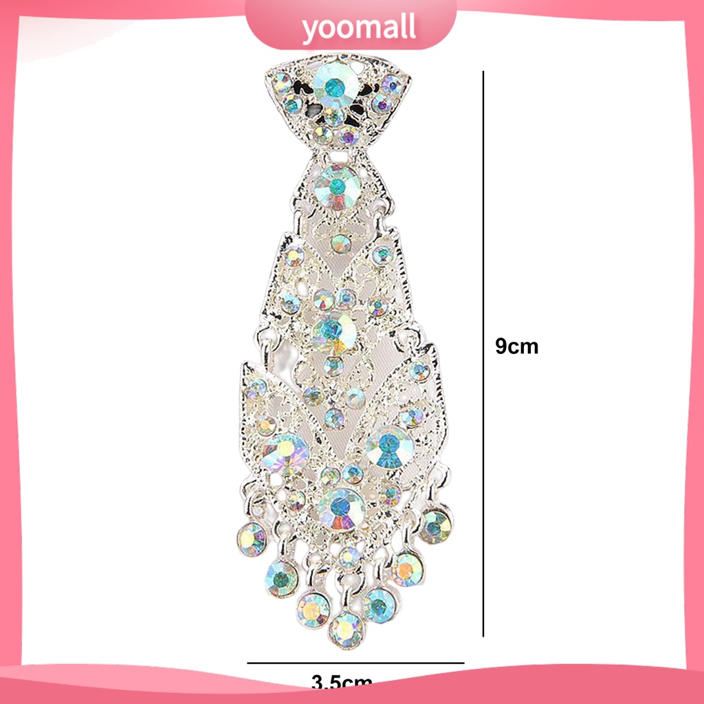 [YM] Vòng Cổ Pha Lê Giả Kim Cương Giả Sang Trọng Trang Trí Đám Cưới / Tiệc Tùng