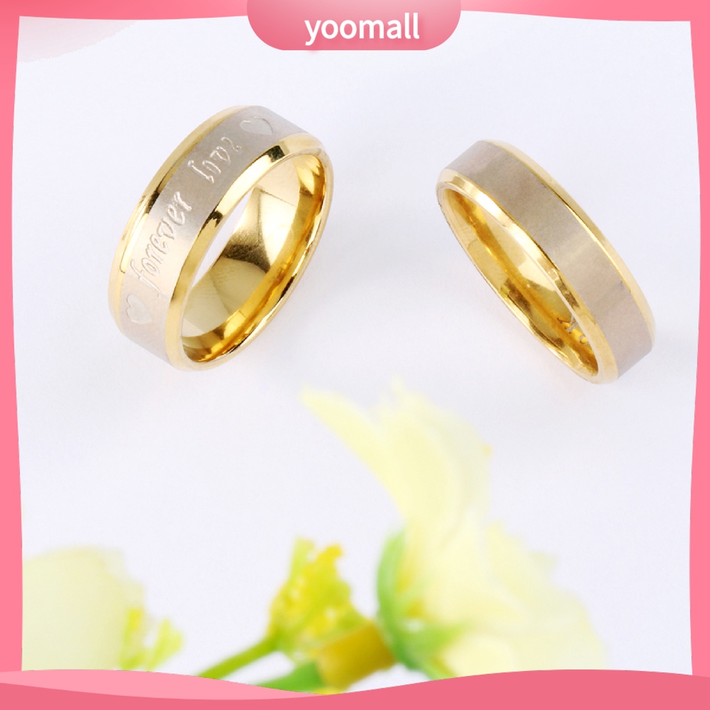 [YM] Nhẫn Hình Trái Tim Không Mùi Thoải Mái Phù Hợp Làm Quà Sinh Nhật Cho Cặp Đôi