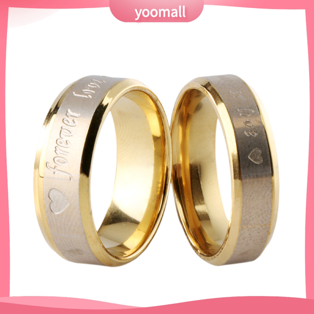 [YM] Nhẫn Hình Trái Tim Không Mùi Thoải Mái Phù Hợp Làm Quà Sinh Nhật Cho Cặp Đôi