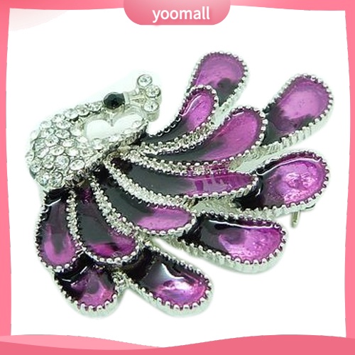 Ghim Cài Áo Hình Chim Công Đính Đá Nhân Tạo Thời Trang