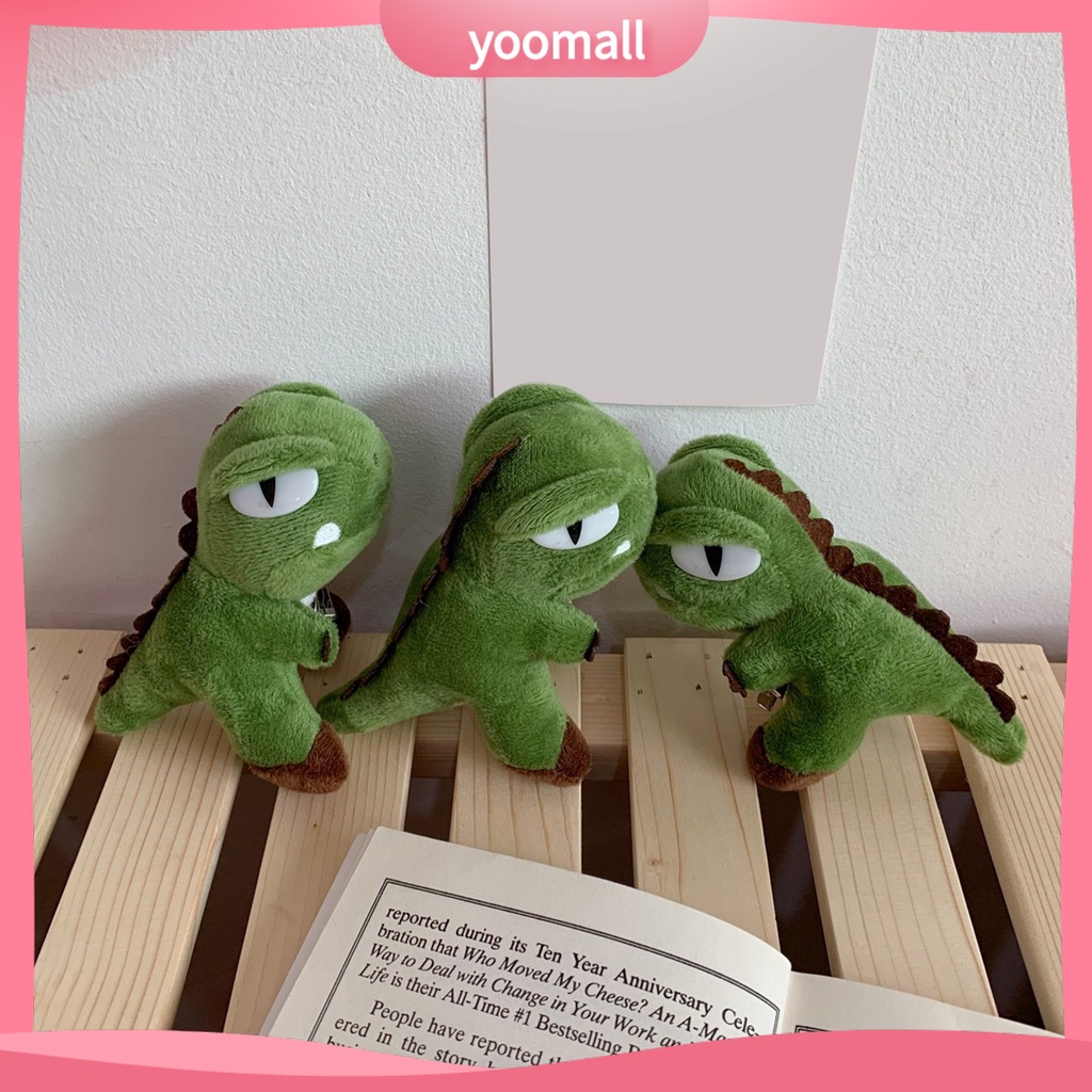 Ghim Cài Áo Hình Khủng Long / Búp Bê Nhồi Bông Chống Rơi Vui Nhộn Cho Bé Gái