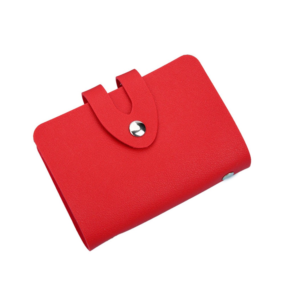 Ví Da PU 24 Ngăn Đựng Thẻ Màu Sắc Thời Trang