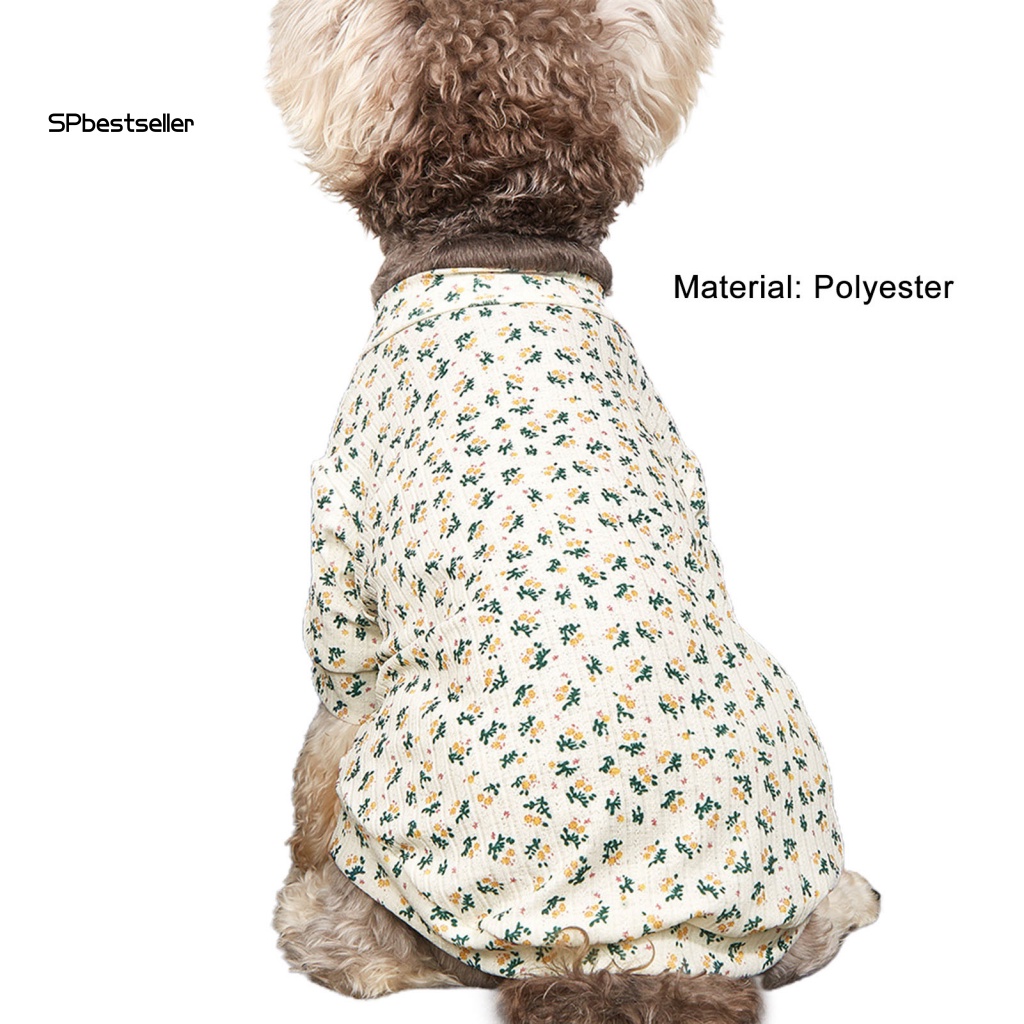 Áo Chui Đầu In Hoa Màu Sắc Be Cho Thú Cưng