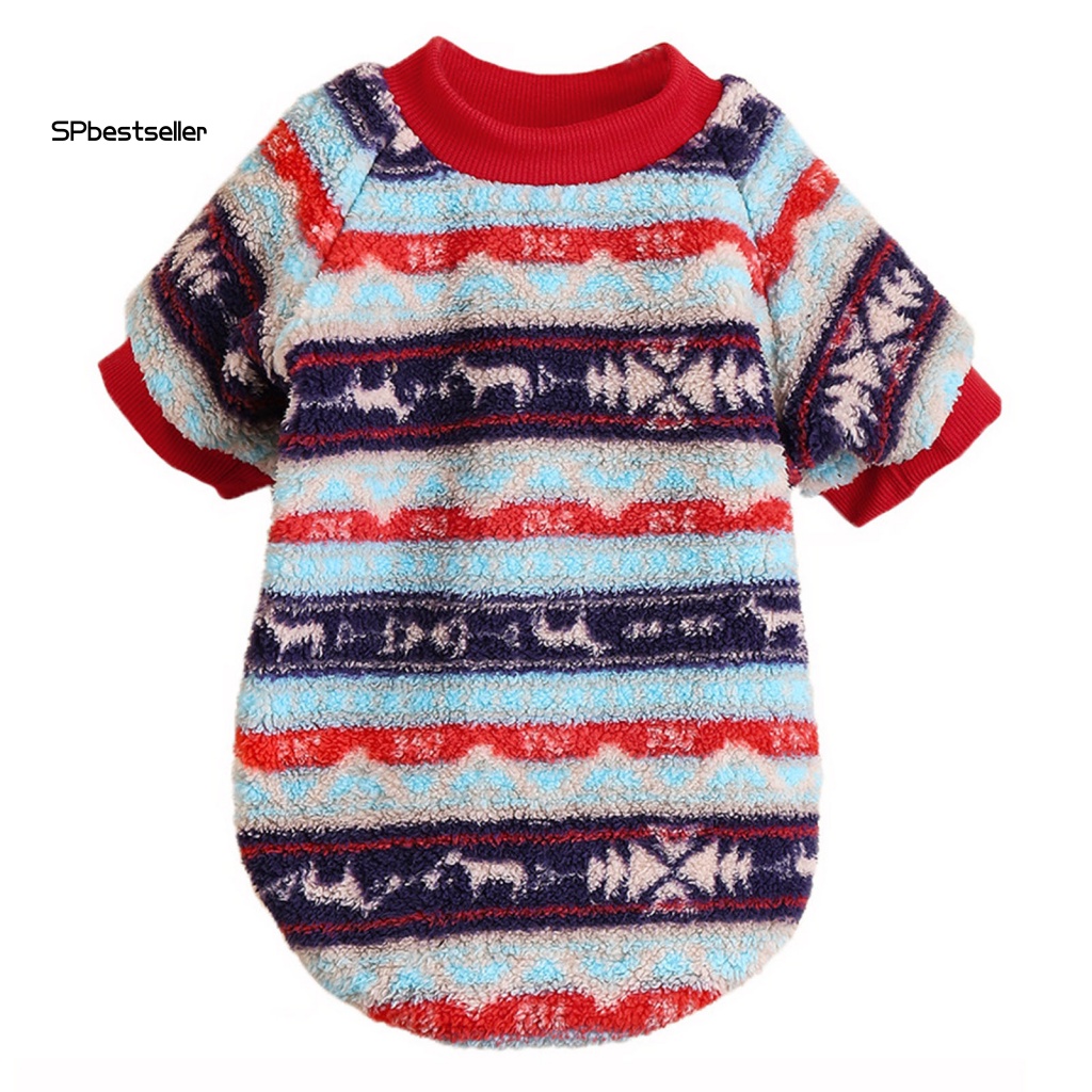 Áo Sweater In Họa Tiết Giáng Sinh Xinh Xắn Giữ Ấm Mùa Đông Cho Cún Cưng