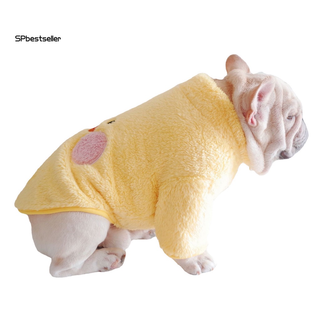 Áo Khoác Giữ Ấm Mùa Thu Đông Thiết Kế Hai Ống Chân Dễ Thương Cho Thú Cưng