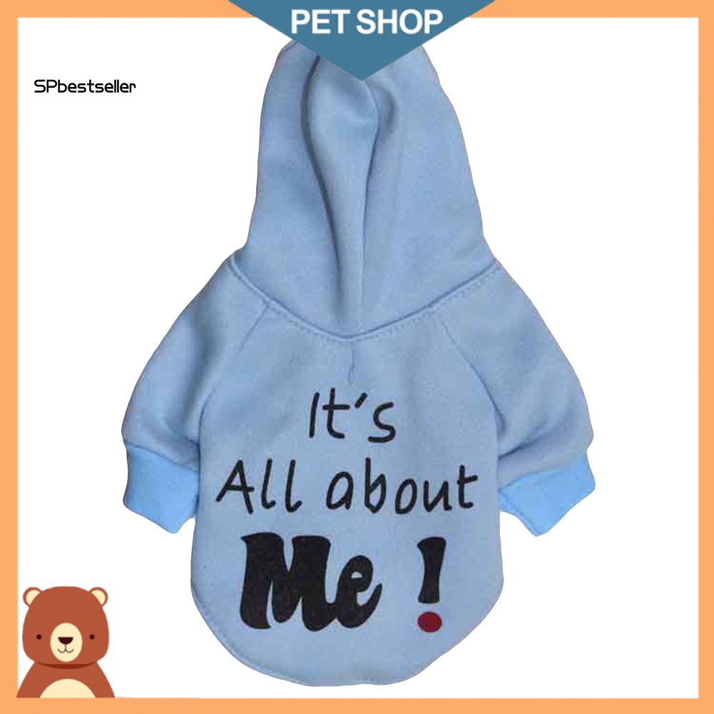 Áo Nỉ Có Mũ In Chữ Giữ Ấm Thời Trang Cho Cún Cưng